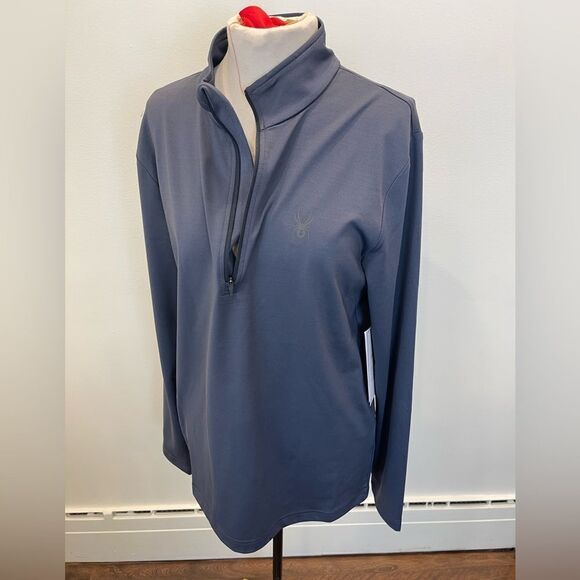 New with tags || SPYDER Men’s Prospect zip t-neck shirt || SPYDER top for men - Picture 13 of 13